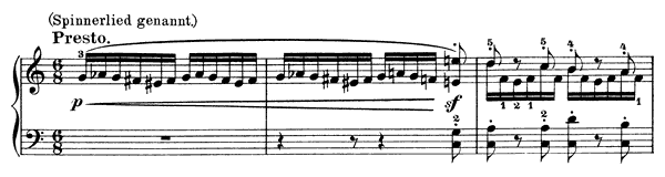 Presto (Spinning Song) - Op. 67 No. 4 in C Major by Mendelssohn