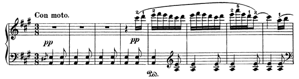 Spanish Dance Op. 12 No. 3  in A Major by Moszkowski piano sheet music