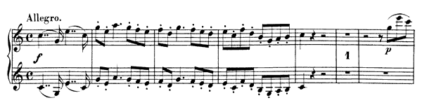 Sonata - for four hands K. 521  in C Major by Mozart piano sheet music