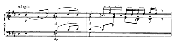 Adagio K. 540  in B Minor by Mozart piano sheet music