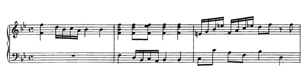 Allemande K. 15  w  in B-flat Major by Mozart piano sheet music
