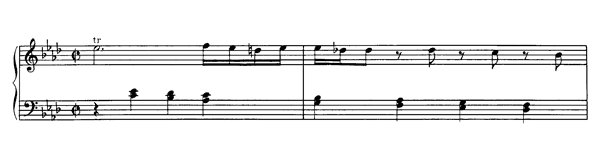Andante K. 15  dd  in A-flat Major by Mozart piano sheet music