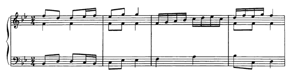 Contredanse K. 15  gg  in B-flat Major by Mozart piano sheet music