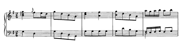Contredanse K. 15  e  in G Major by Mozart piano sheet music