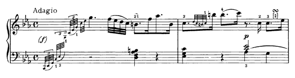 Fantasy K. 396  in C Minor by Mozart piano sheet music