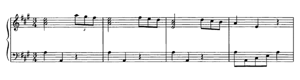 Minuet K. 15  i  in A Major by Mozart piano sheet music