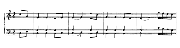 Minuet  K. 1  f  in C Major by Mozart piano sheet music