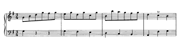 Minuet K. 15  c  in G Major by Mozart piano sheet music
