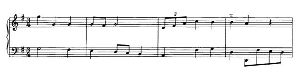 Minuet K. 15  y  in G Major by Mozart piano sheet music