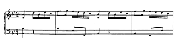 Sonata K. 15  aa  in B-flat Major by Mozart piano sheet music