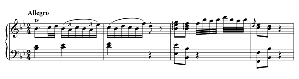 Sonata 3 K. 281  in B-flat Major by Mozart piano sheet music