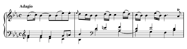 Sonata 4 - K. 282 in E-flat Major by Mozart