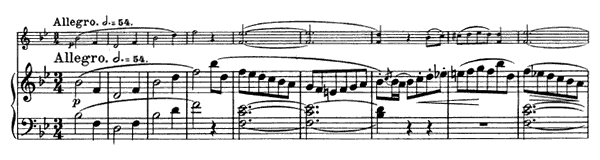 Sonata - for piano and violin K. 570  in B-flat Major by Mozart piano sheet music