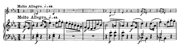Sonata - for piano and violin K. 481  in E-flat Major by Mozart piano sheet music