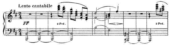 Childhood Memory   in B Minor by Mussorgsky piano sheet music
