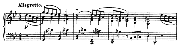 2. Gavotte Op. 12 No. 2  in G Minor by Prokofiev piano sheet music