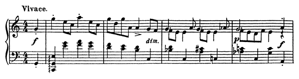 Rigaudon Op. 12 No. 3  in C Major by Prokofiev piano sheet music
