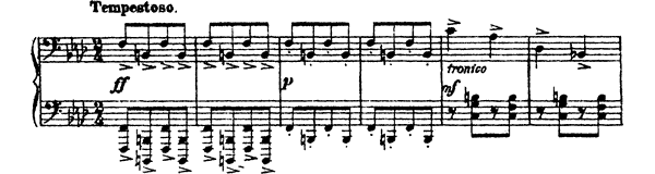 Tempestoso Op. 17 No. 1  by Prokofiev piano sheet music