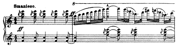 4. Sarcasm: Smanioso Op. 17 No. 4  by Prokofiev piano sheet music