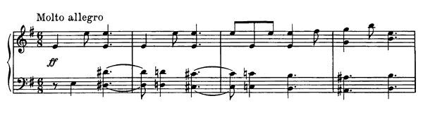 Elan Op. 4 No. 2  in E Minor by Prokofiev piano sheet music