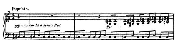 15. Vision Fugitive: Inquieto Op. 22 No. 15  by Prokofiev piano sheet music