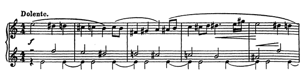 Dolente Op. 22 No. 16  by Prokofiev piano sheet music