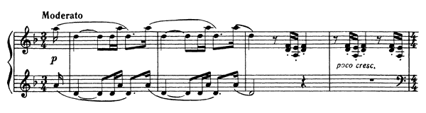 Etude-Tableau: Moderato Op. 33 No. 4  in D Minor by Rachmaninoff piano sheet music