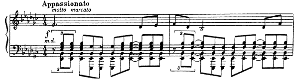 Etude-Tableau: Appassionato Op. 39 No. 5  in E-flat Minor by Rachmaninoff piano sheet music
