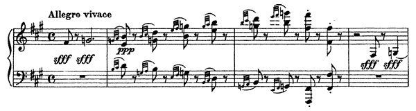 Polichinelle Op. 3 No. 4  by Rachmaninoff piano sheet music