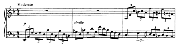 Piece (Fugue)   in D Minor by Rachmaninoff piano sheet music