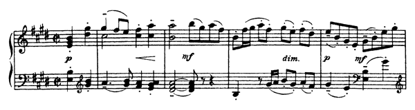 Bach: Gavotte   in E Major by Rachmaninoff piano sheet music