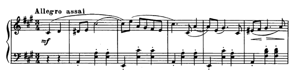 Valse Op. 10   No. 2  in A Major by Rachmaninoff piano sheet music