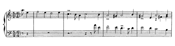 Gigue   in A Minor by Rameau piano sheet music