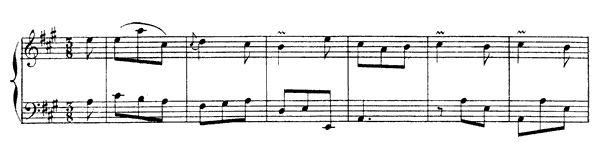 8. Venitienne   in A Major by Rameau piano sheet music