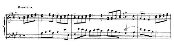 4. The Timid One, Rondo 2   in A Major by Rameau piano sheet music