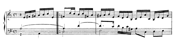Allemande   in A Minor by Rameau piano sheet music