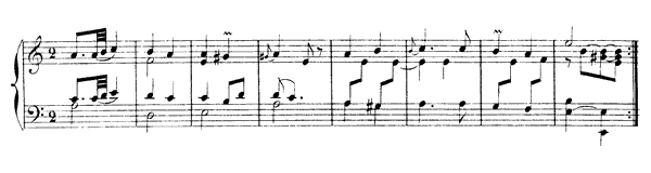 Gavotte with Six Variations   in A Minor by Rameau piano sheet music