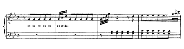 12. The Hen   in G Minor by Rameau piano sheet music