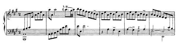 6. The Triumhpant One   in A Major by Rameau piano sheet music