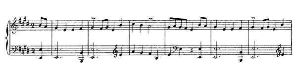 8. Second Rigaudon   in E Major by Rameau piano sheet music