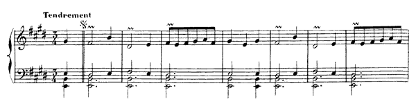 Musette   in E Major by Rameau piano sheet music
