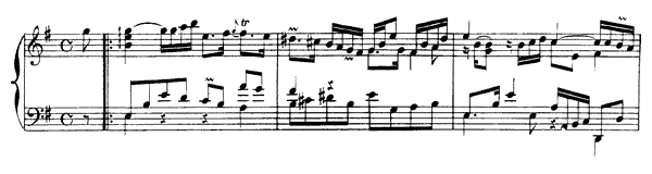 Allemande   in E Minor by Rameau piano sheet music