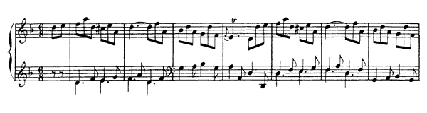 24. The Lame One   in D Minor by Rameau piano sheet music