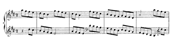 18. The Merry One   in D Major by Rameau piano sheet music