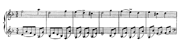 13. The Gentle Complaints   in D Minor by Rameau piano sheet music