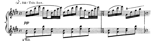 Jeux d'eau  in E Major by Ravel piano sheet music