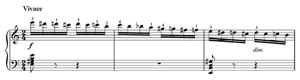 Flight of the Bumblebee - arr by Oborin   in A Minor by Rimsky-Korsakov piano sheet music