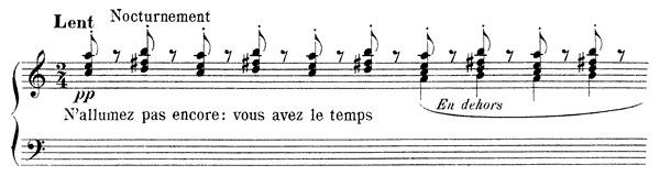 Sur une Lanterne   by Satie piano sheet music