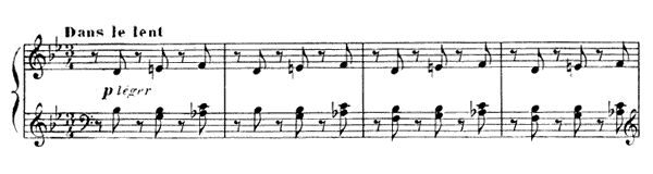 Repetition   by Satie piano sheet music