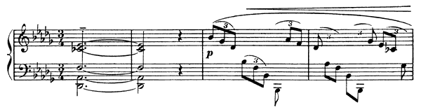 Sarabande 3   in D-flat Major by Satie piano sheet music